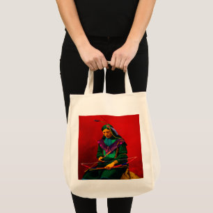 Bolsa Tote Cherokee Indian Pop Art Large Tote Bag