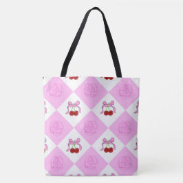 Bolsa Tote Cherry and rose
