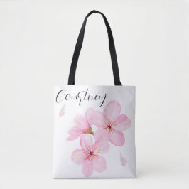 Bolsa Tote Cherry Blossom Bonito Floral Personalizado