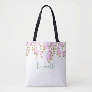Bolsa Tote Cherry Blossom Floral Design Personalizado