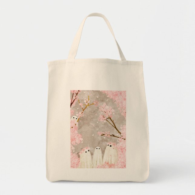 Bolsa Tote Cherry Blossom Ghosts (Frente)