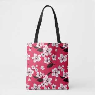 BOLSA TOTE CHERRY BLOSSOM - SAKURA (VERMELHO)