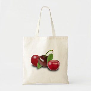 Bolsa Tote Cherry Cherries Leaf Morello Fruta Vitamina