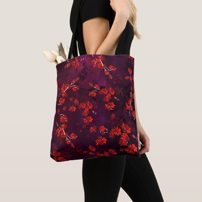 Bolsa Tote Cherry Flower 3 (Close Up)
