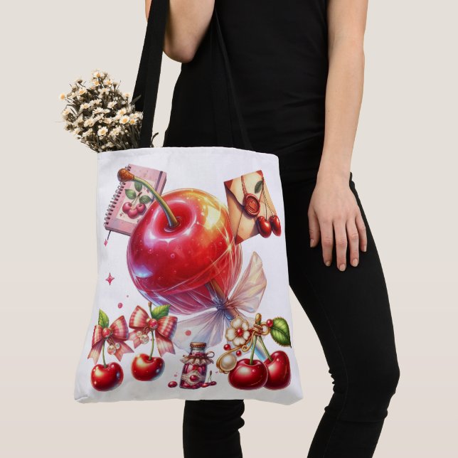 Bolsa Tote Cherry Pop (Close Up)