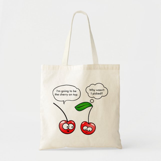 Bolsa Tote Cherry Puns (Frente)