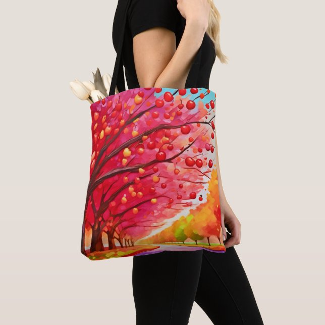 Bolsa Tote Cherry Tree Lane (Close Up)