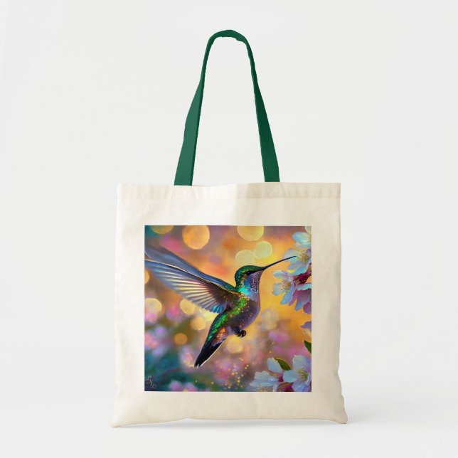 Bolsa Tote Chersom Fantasy Sunrise Hummingbird (Frente)