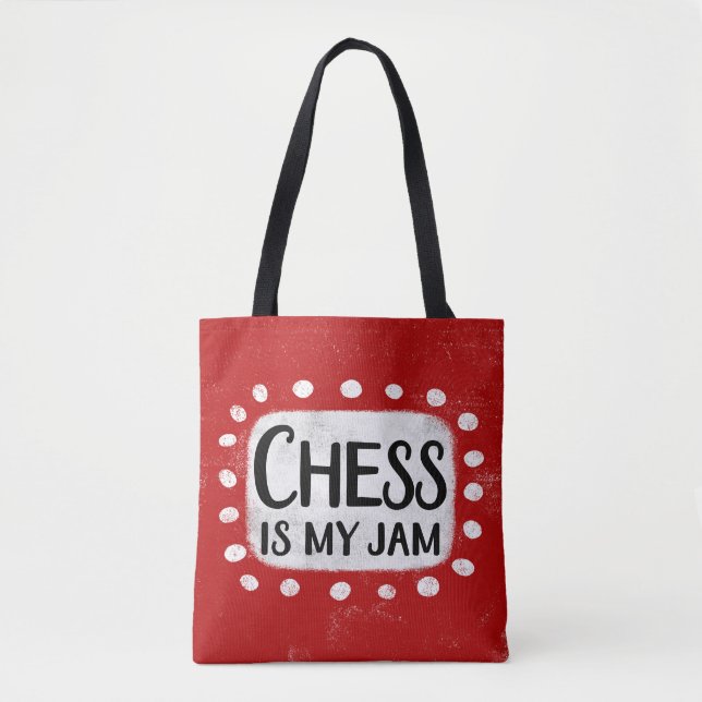 Bolsa Tote Chess É Meu Saco De Brinquedo (Frente)