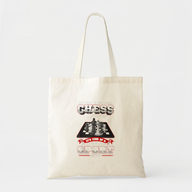 Bolsa Tote Chess Funny cita Ditos Humorísticos (Frente)
