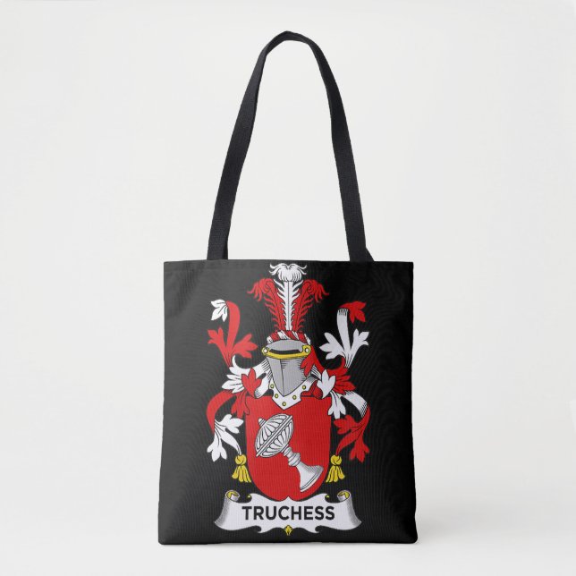 Bolsa Tote Chess Lover | Casaco de Armas da Truquesa - Proteç (Frente)