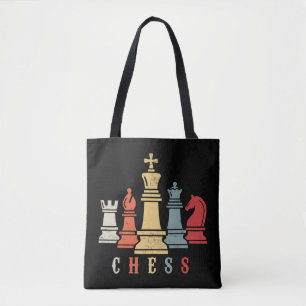 Bolsa Tote Chess Lover Presente do Xadrez Set Checkmate