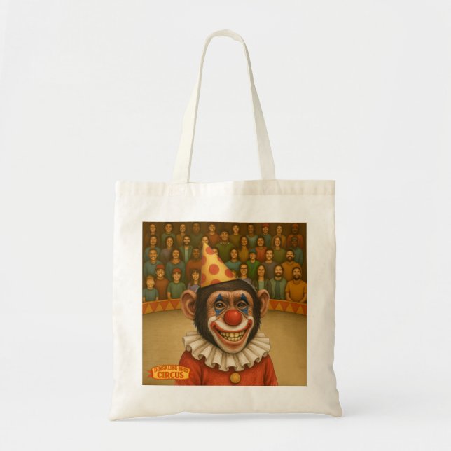 Bolsa Tote Chester o palhaço chimpanzé (Frente)