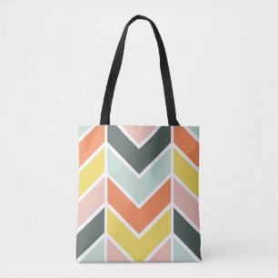 Bolsa Tote Chevron alegre