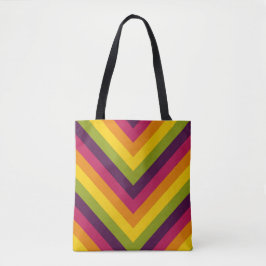Bolsa Tote Chevron de Verbo Retroativo