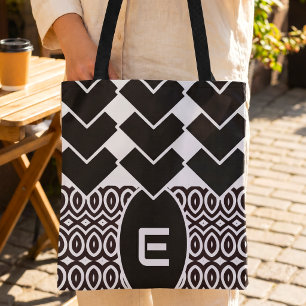 Bolsa Tote Chevron e Lágrima Bicolor