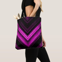 Bolsa Tote Chevron magenta preto magenta magenta, magenta, de