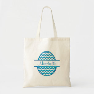 Bolsa Tote Chevron Personalizado ZigZag Ovo de Páscoa