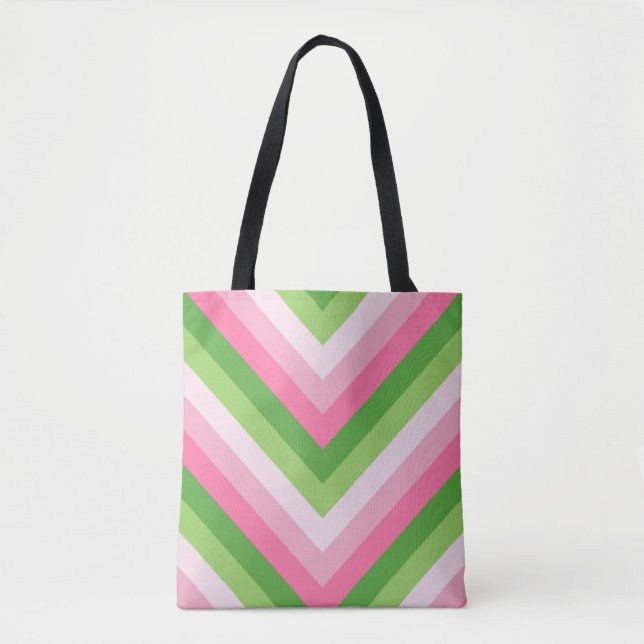 Bolsa Tote Chevron primavera Picnic (Frente)