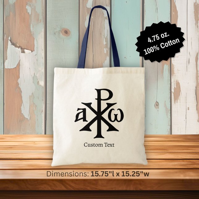 Bolsa Tote Chi Rho Christograma (Criador carregado)