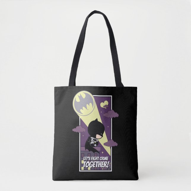 Bolsa Tote Chibi Batman - Combate ao Crime de Vamos (Frente)