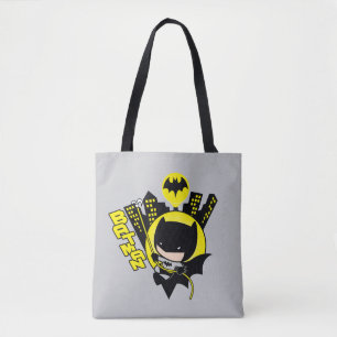 Bolsa Tote Chibi Batman Escalando A Cidade