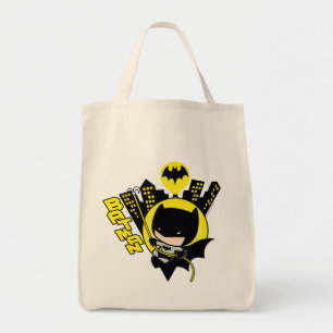 Bolsa Tote Chibi Batman Escalando A Cidade