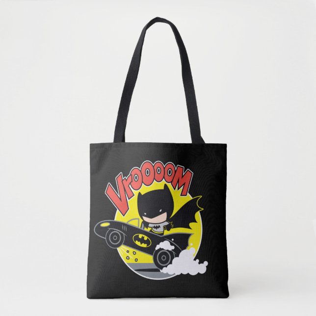 Bolsa Tote Chibi Batman No Batmobile (Frente)