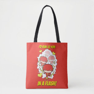 Bolsa Tote Chibi Flash - Eu corria para você em um Namorados
