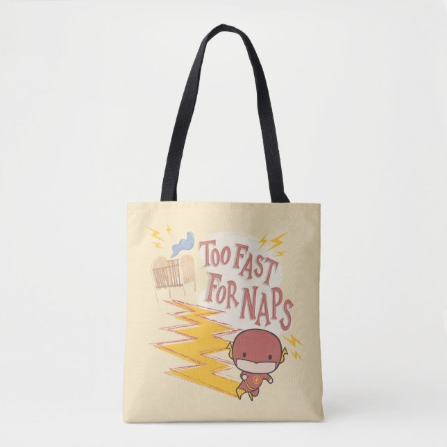 Bolsa Tote Chibi Flash | Rápido Demasiado Para Soneca (Frente)