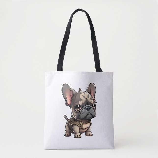 Bolsa Tote Chibi French Bulldog (Frente)