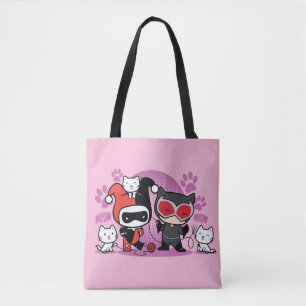 Bolsa Tote Chibi Harley Quinn e Chibi - Mulher Gato