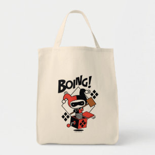 Bolsa Tote Chibi Harley-Quinn-In-A-Box Com Martelo