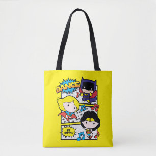 Bolsa Tote Chibi Heroes Dançando