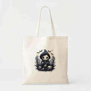 Bolsa Tote Chibi Reaper Halloween - Ventilador Escuro Whimsic