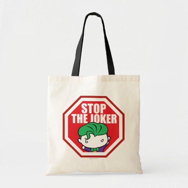Bolsa Tote Chibi - Sinal "Stop The Joker" (Frente)