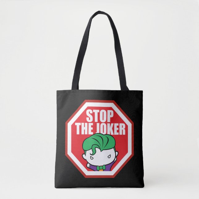 Bolsa Tote Chibi - Sinal "Stop The Joker" (Frente)