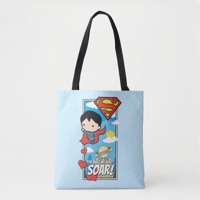 Bolsa Tote Chibi Superman - Você Faz Meu Namorados De Soar Do (Frente)