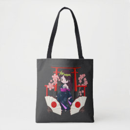Bolsa Tote Chibi Tradicional Japonesa