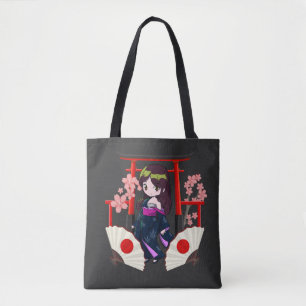 Bolsa Tote Chibi Tradicional Japonesa