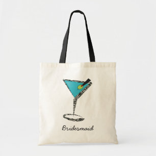Bolsa Tote chic aqua martini