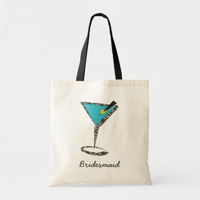 Bolsa Tote chic aqua martini (Frente)