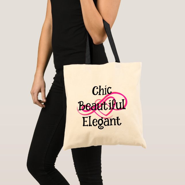 Bolsa Tote Chic, Beautiful, Elegant Tote Bag (Frente (produto))