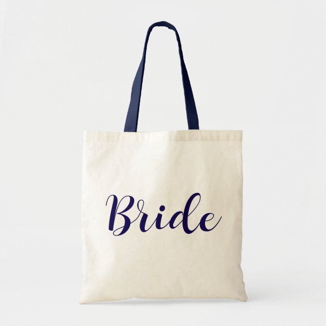 Bolsa Tote Chic Bride com Letra Cursiva – Casament (Frente)