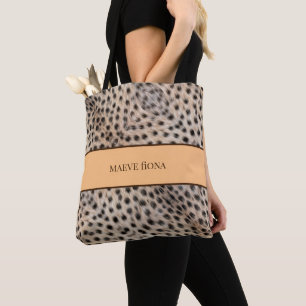 Bolsa Tote Chic Cheetah Personalizado