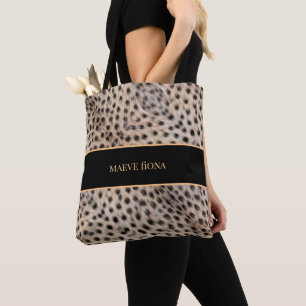 Bolsa Tote Chic Cheetah Personalizado