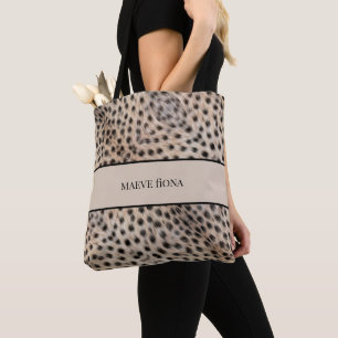 Bolsa Tote Chic Cheetah Personalizado