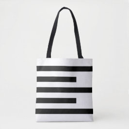 Bolsa Tote Chic Clássico Preto e Branco