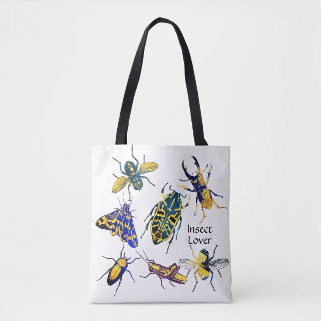 Bolsa Tote Chic Elegant Entomology Insett Lover (Frente)