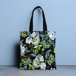 Bolsa Tote Chic Floral Girly<br><div class="desc">O Elegante Boho Butterfly Floral Girly Chic Tote Bag apresenta um floral boêmico na moda moderno em azul,  verde,  branco e preto. Perfeito para aniversário,  Dia de as mães,  presentes de Natal,  celebrações e muito mais. Criado pelo Evco Studio www.zazzle.com/store/evcostudio</div>